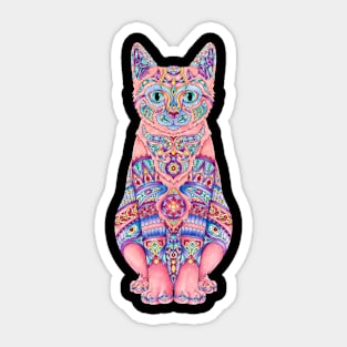 Astral projection cat Sticker